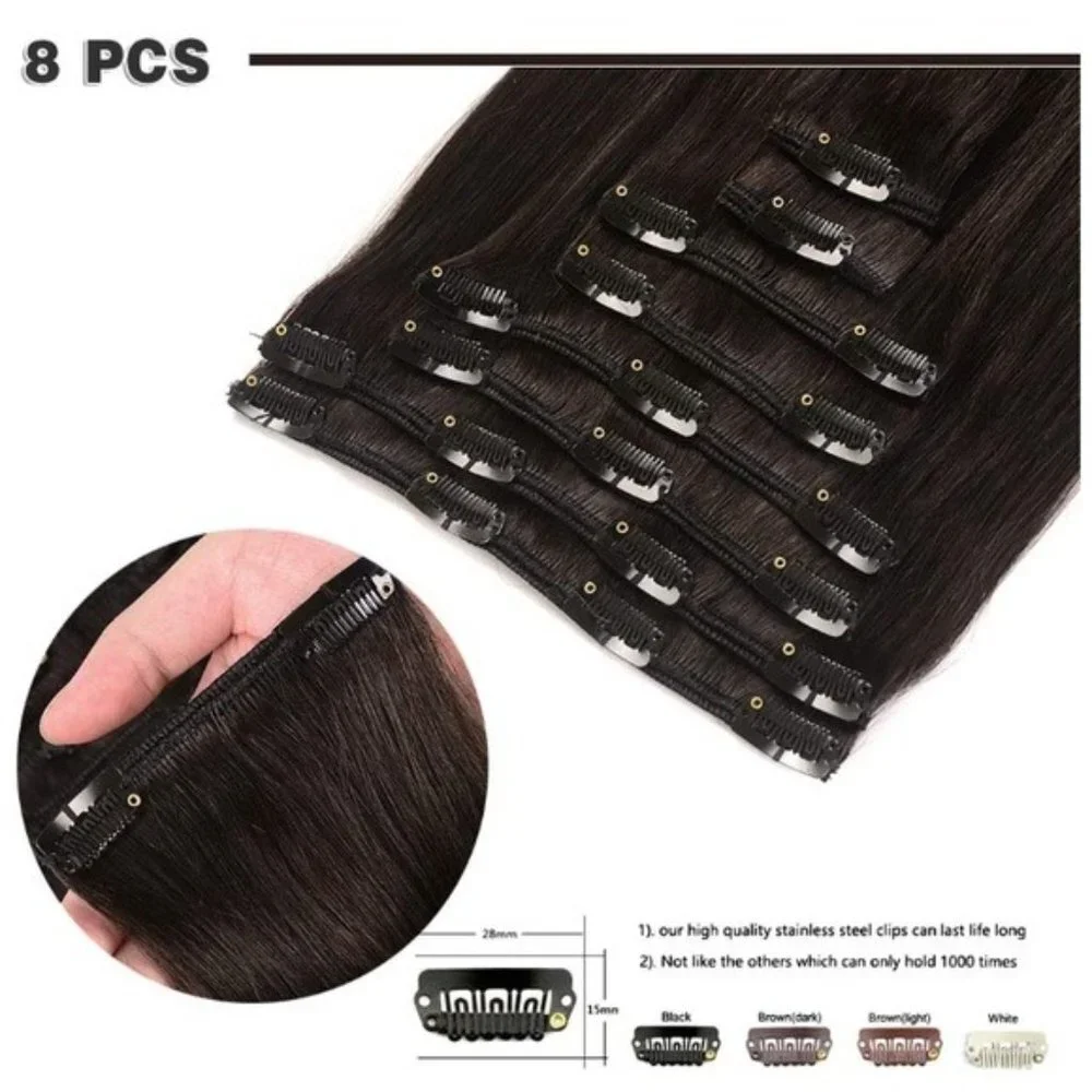 20inch Remy Clip Human Hair Extensions
